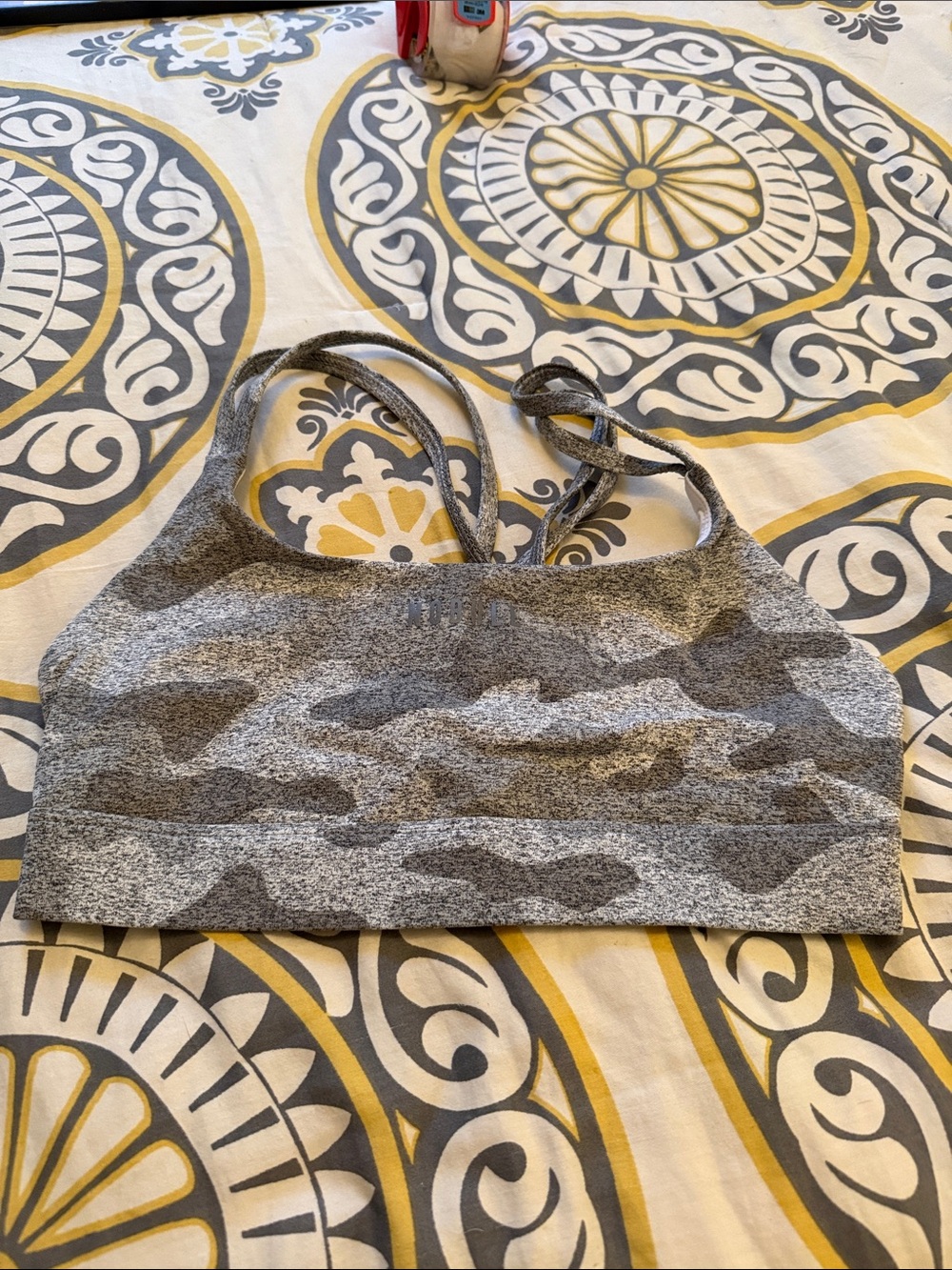 NOBULL Gray Camouflage Sports Bra— NWOT size Medium